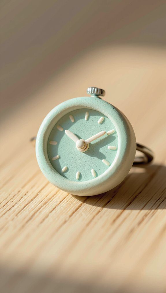 mini clay clock project
