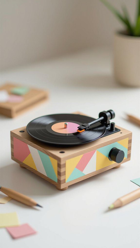 20 Cute DIY Gifts for Your Boyfriend Ideas 14 mini record player craft