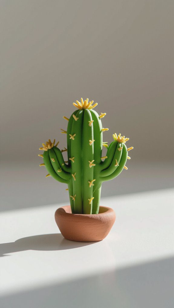 miniature cactus ring holder