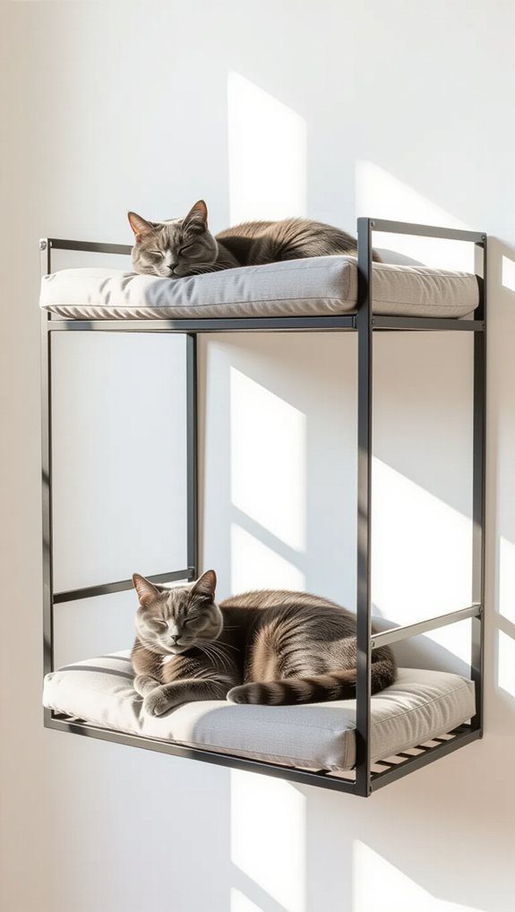 Cat Wall Shelves Modern Designs That Cats And Homeowners Love 4 modern metal cat shelves