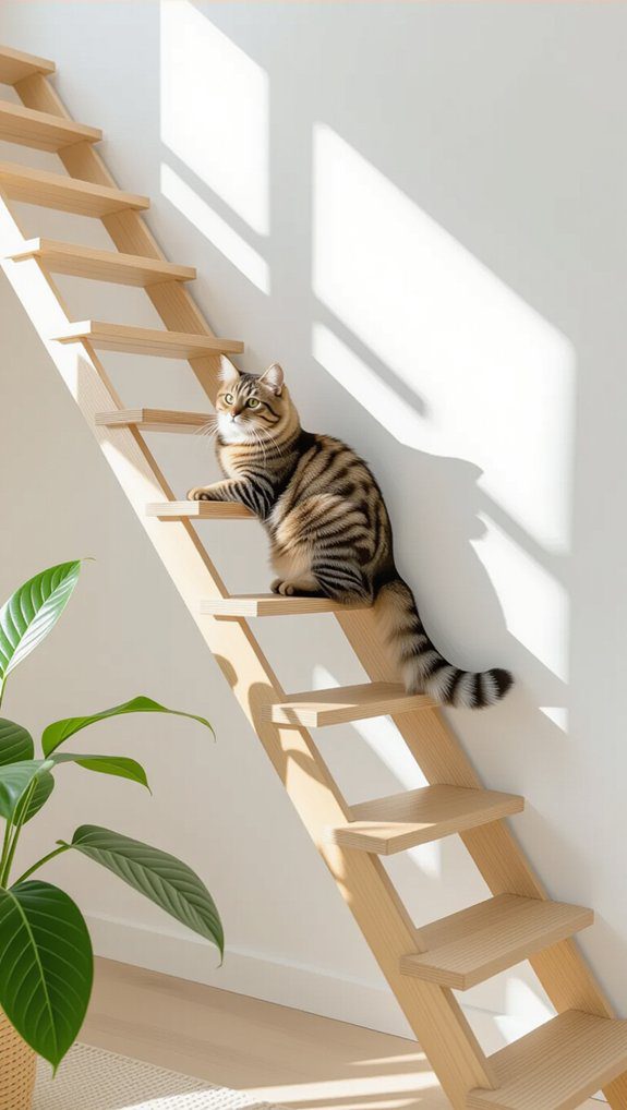 Cat Wall Shelves Modern Designs That Cats And Homeowners Love 9 modular climbing ladder system