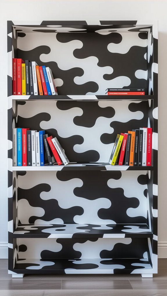 28 Simple DIY Bookshelf Ideas to Show Off Your Collection 24 monochrome tv integration strategy