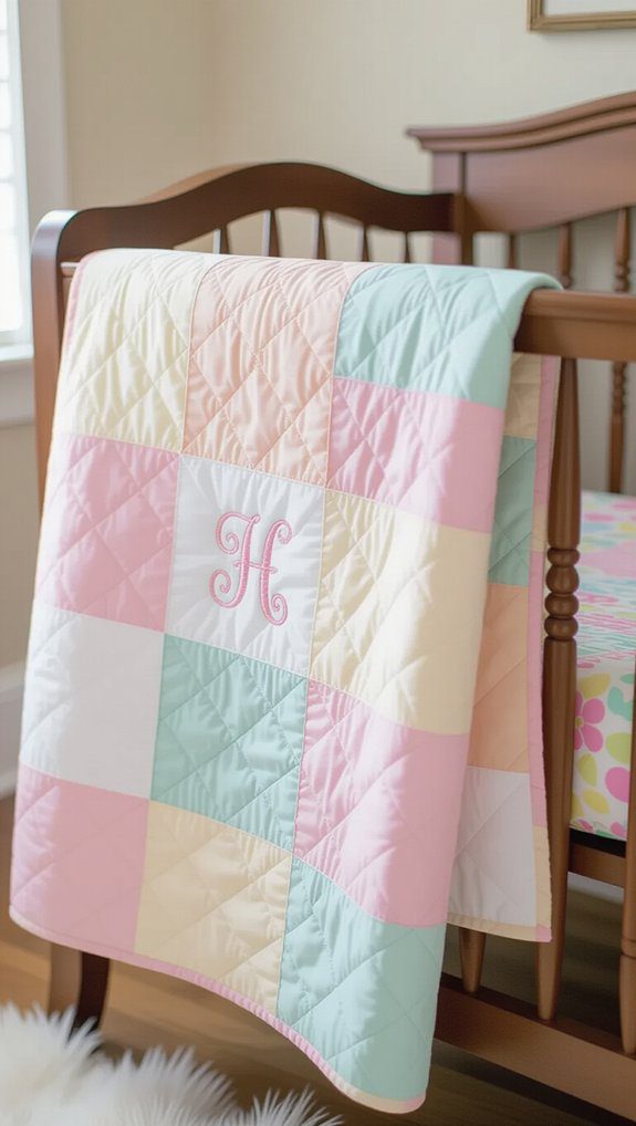 monogrammed baby quilt guide