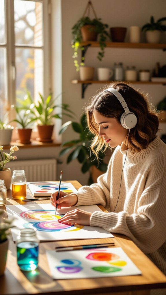 21 Art Therapy Projects For Stress Relief And Emotional Healing 6 musical color expression exploration