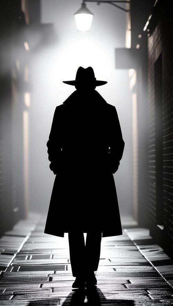 mystery through character silhouettes
