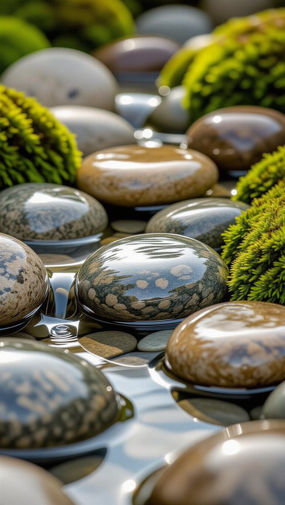 natural charm with river rocks