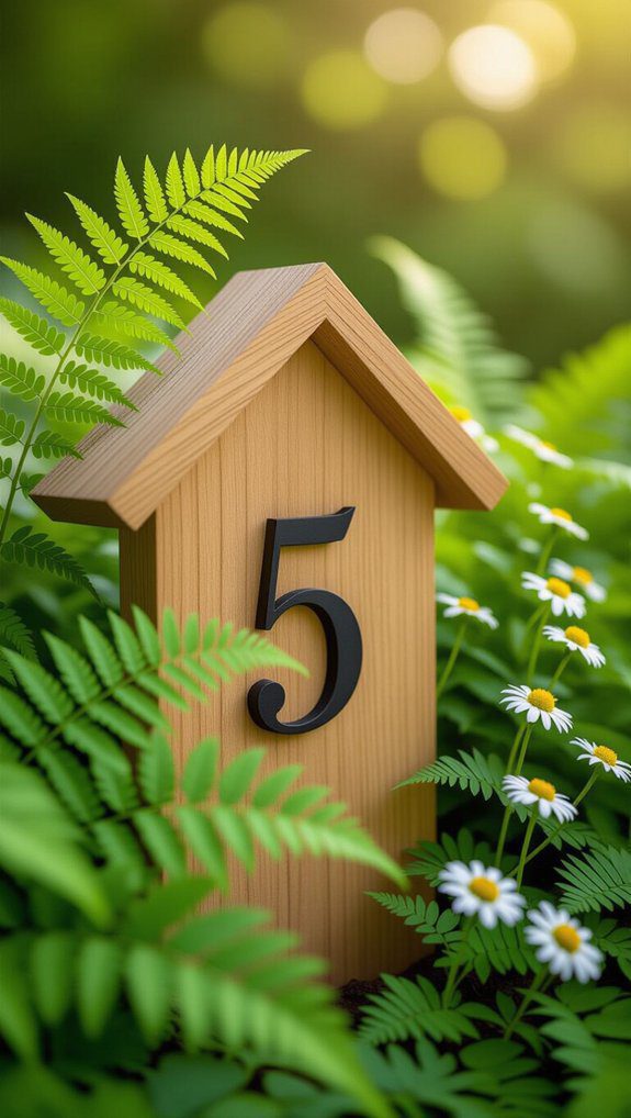 15 Easy DIY House Number Sign Ideas to Boost Your Curb Appeal 14 nature inspired house numbers
