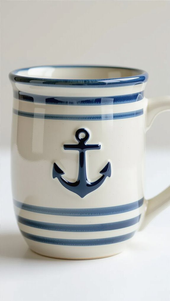 nautical handmade mug design