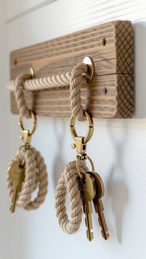 20 Key Holder Ideas Creative DIY Designs For Every Home 15 nautical rope key holder