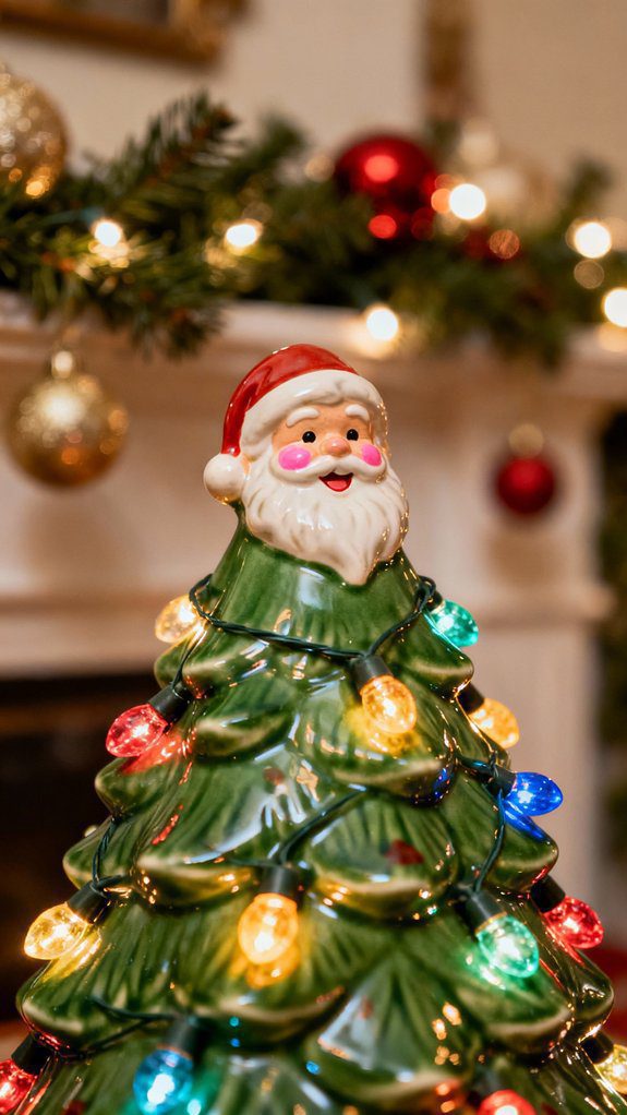 nostalgic animated ceramic tree