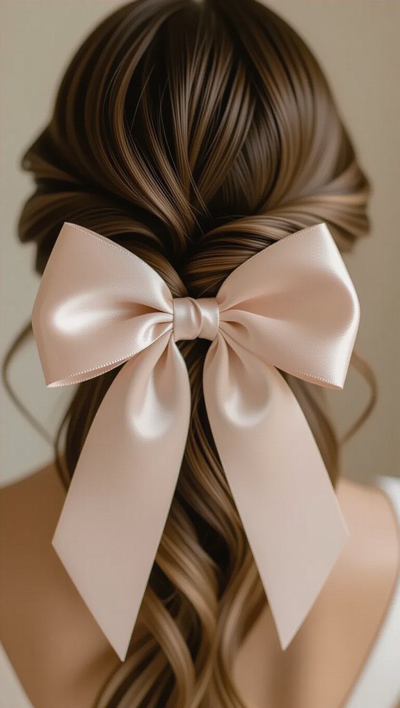 oversized bow hairstyle charm
