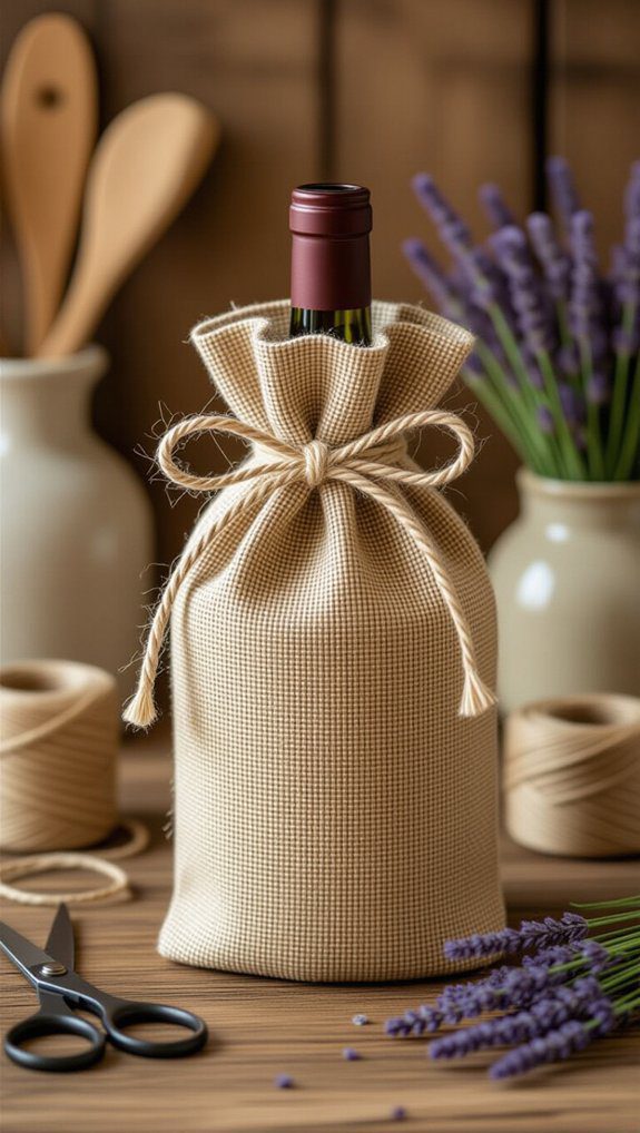 personalized diy wine bag