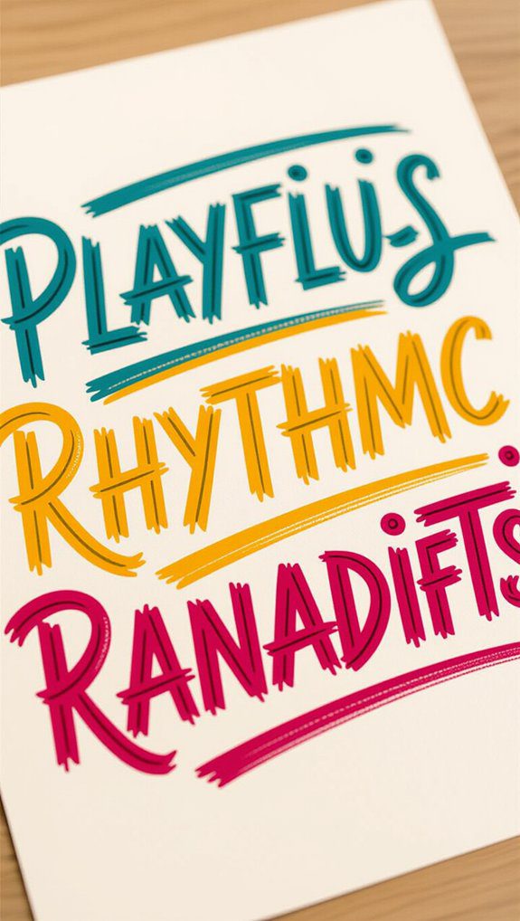 22 Hand Lettering Art Ideas for Creative Projects 7 playful bounce lettering creativity