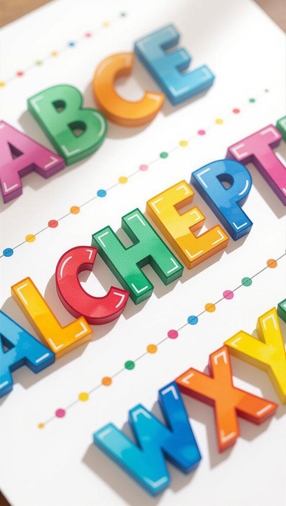 playful bounce lettering style