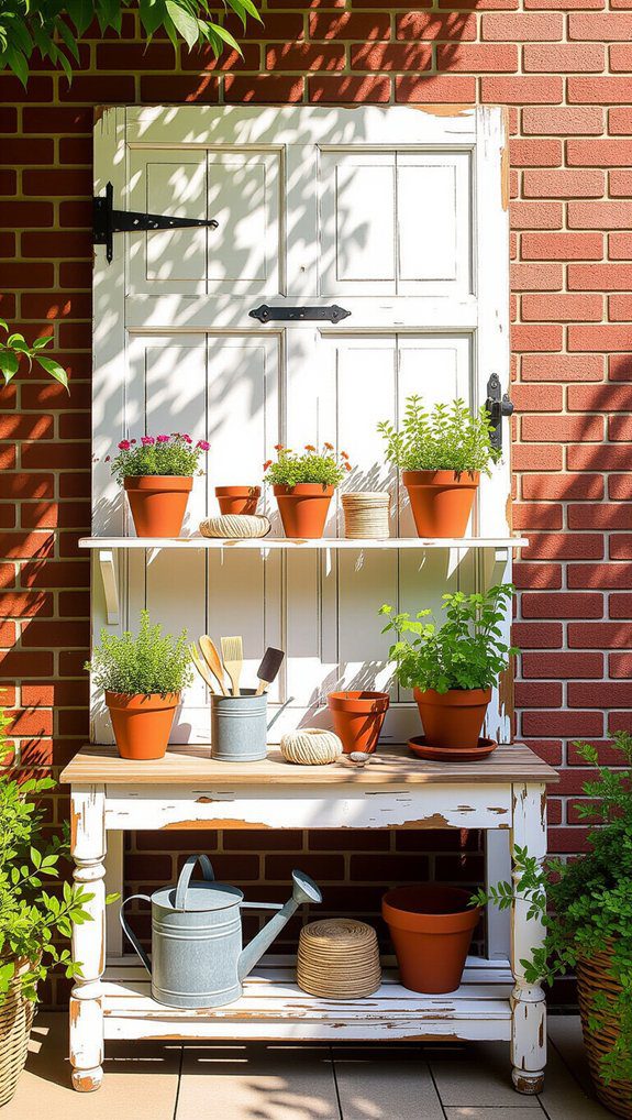practical and beautiful potting bench
