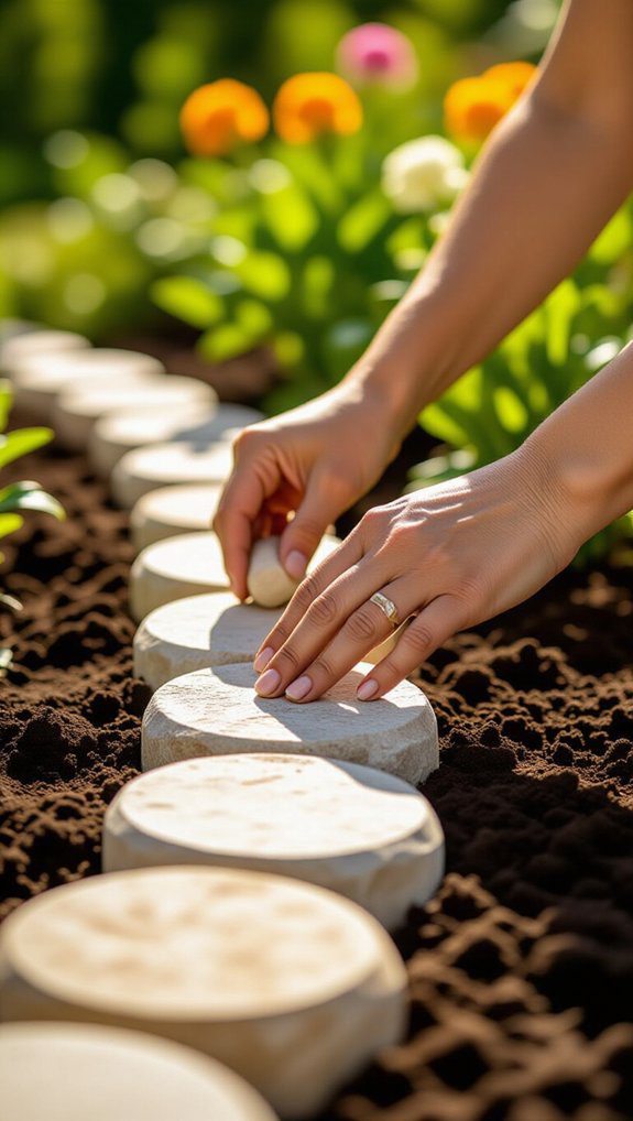 precise garden edge technique