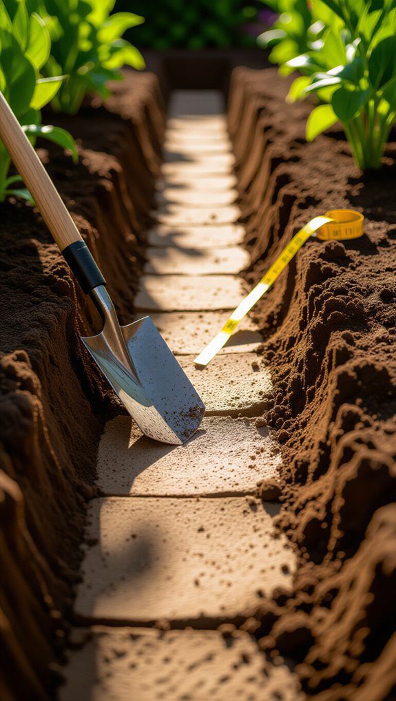 24 DIY Stone Walkway Installation Tips for Beginners 2 proper trench depth matters