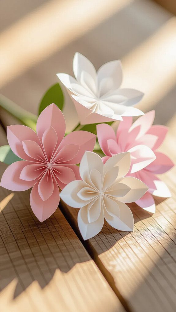 quick and charming paper flowers