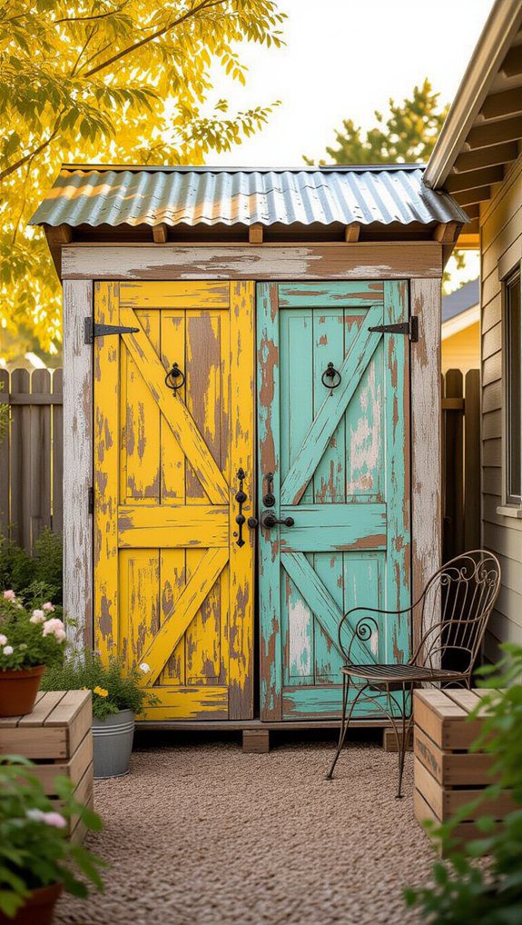 quirky garden shed creation