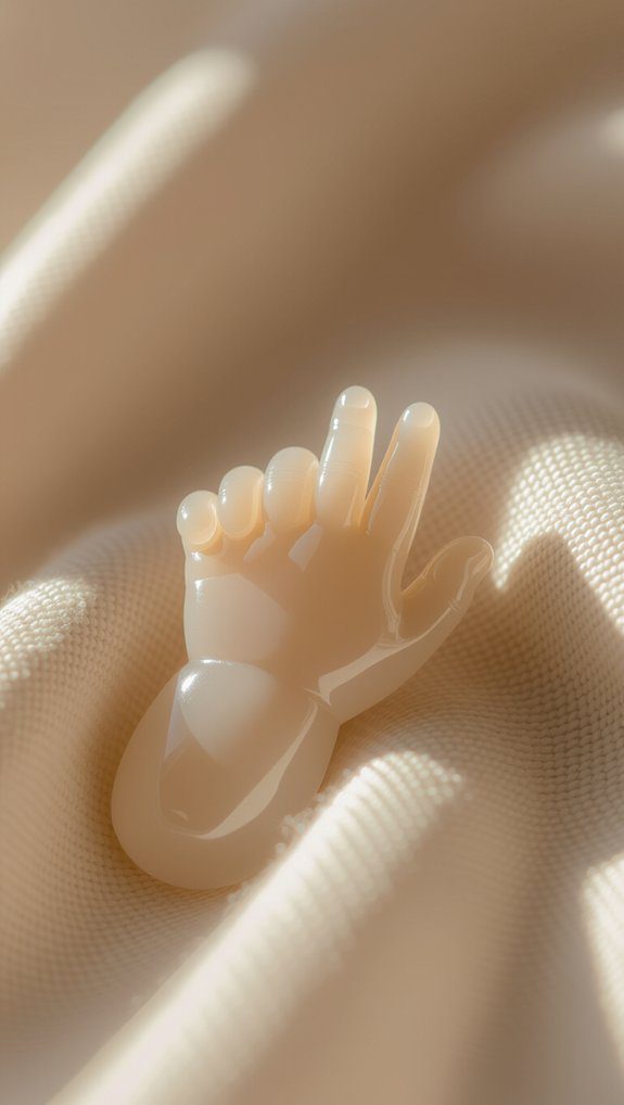 resin baby hands ornament