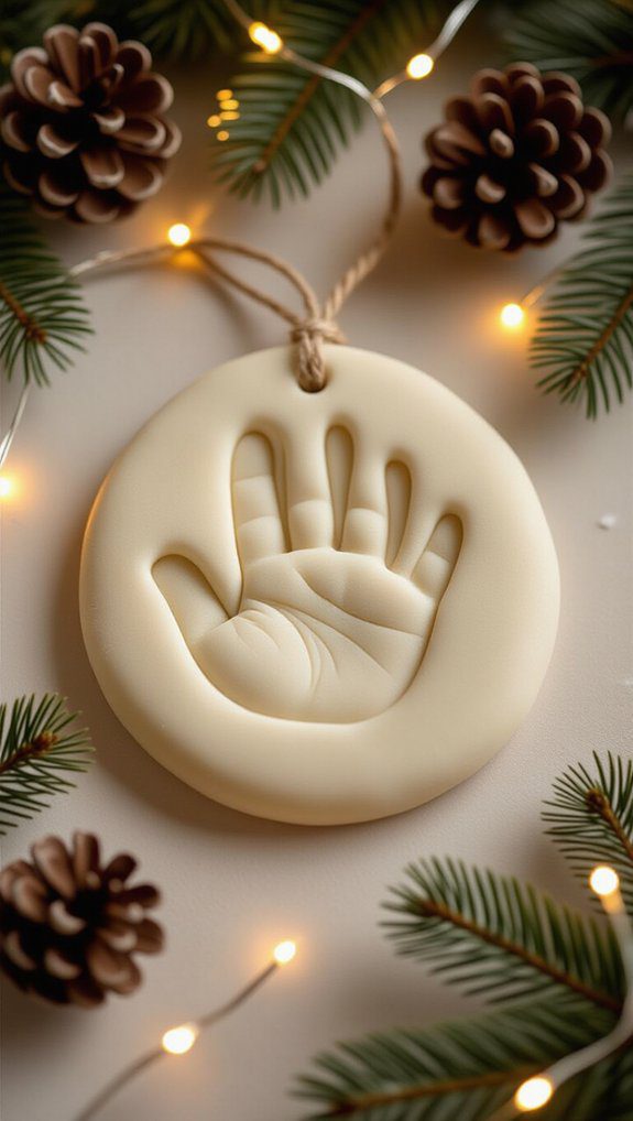 salt dough handprint keepsakes