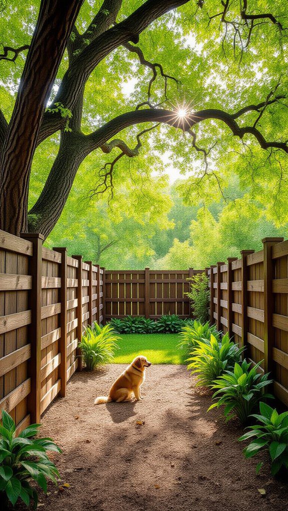 23 DIY Dog Run Ideas Build a Safe Backyard Space For Your Pup 4 shaded dog run design