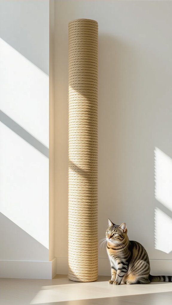 Cat Wall Shelves Modern Designs That Cats And Homeowners Love 7 sisal scratching post mount