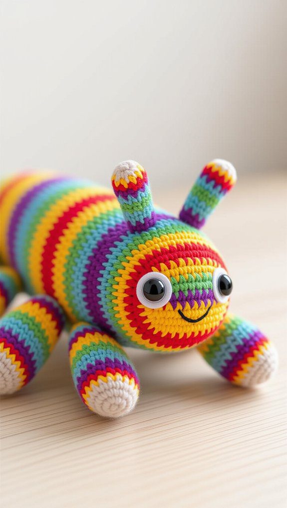 sock caterpillar crafting fun