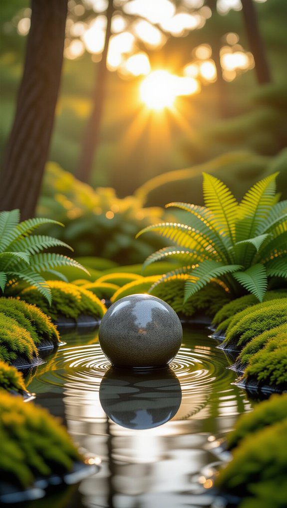 spherical garden focal points