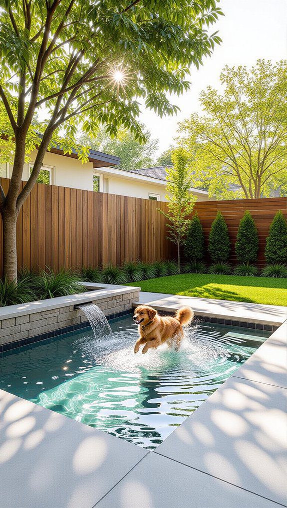 23 DIY Dog Run Ideas Build a Safe Backyard Space For Your Pup 10 splash pool for dogs