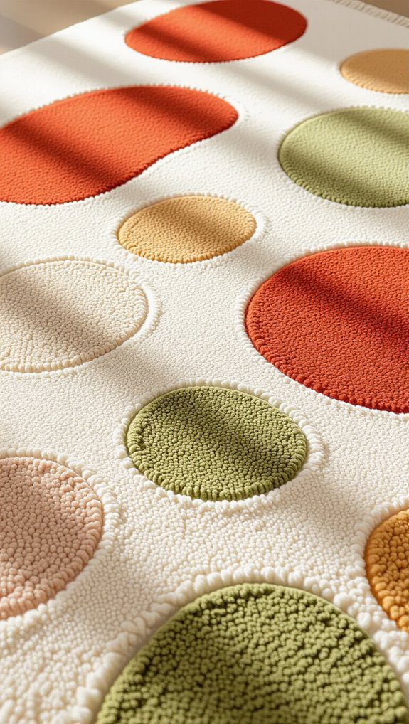 sponge painted rug creativity