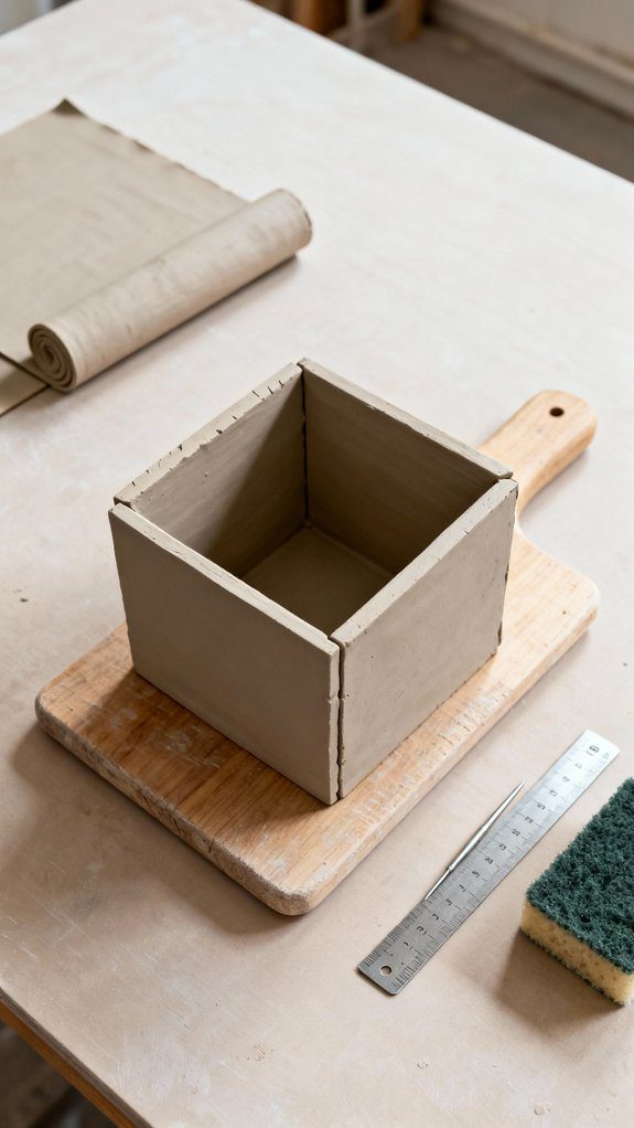 square slab box construction