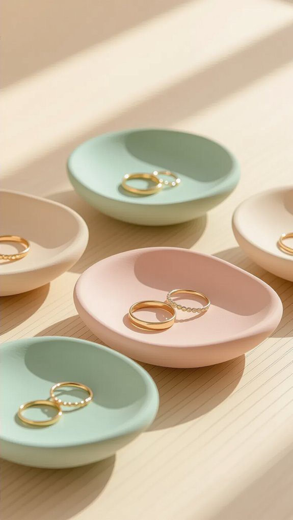 stylish clay jewelry storage