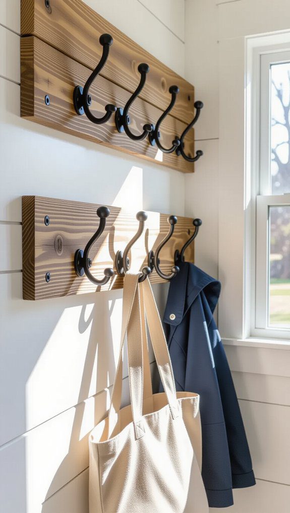 15 Garage Mudroom Ideas DIY Storage Solutions For Busy Families 2 stylish functional wall hooks