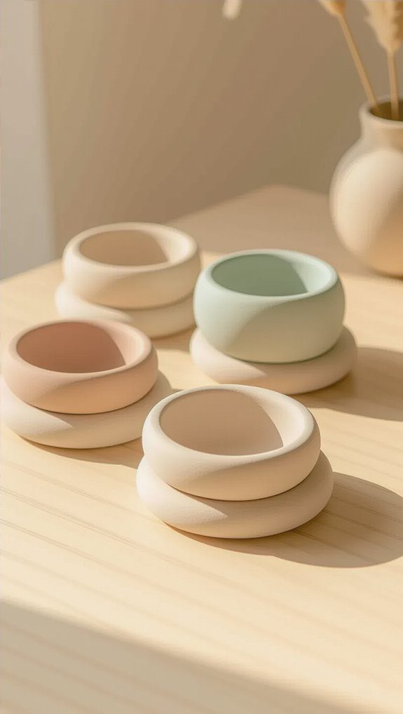 stylish handmade clay ring holders