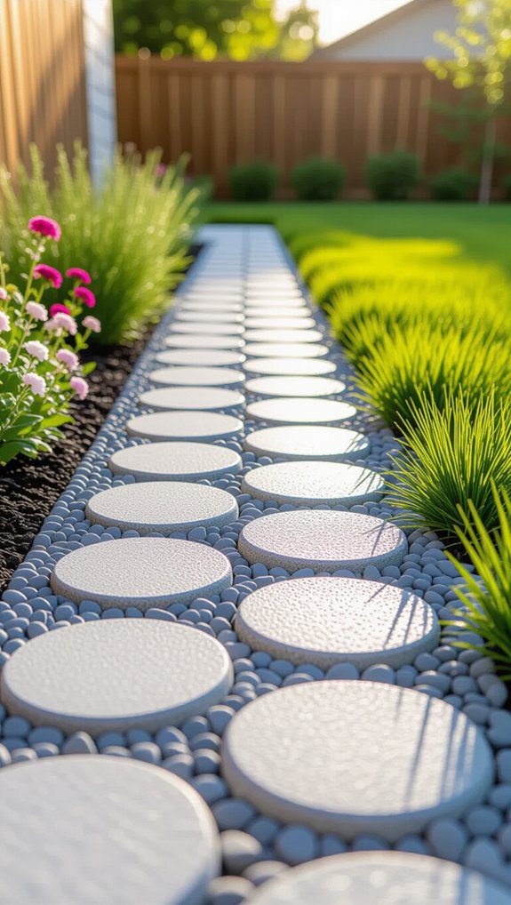 sustainable permeable paver path