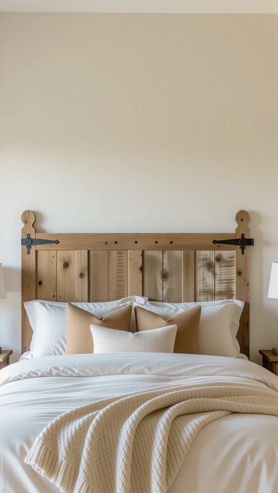 transform old door headboard
