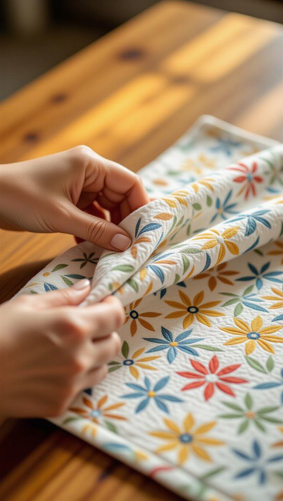 20 How to Make Hanging Kitchen Towels DIY Pattern 18 turn fabric right side