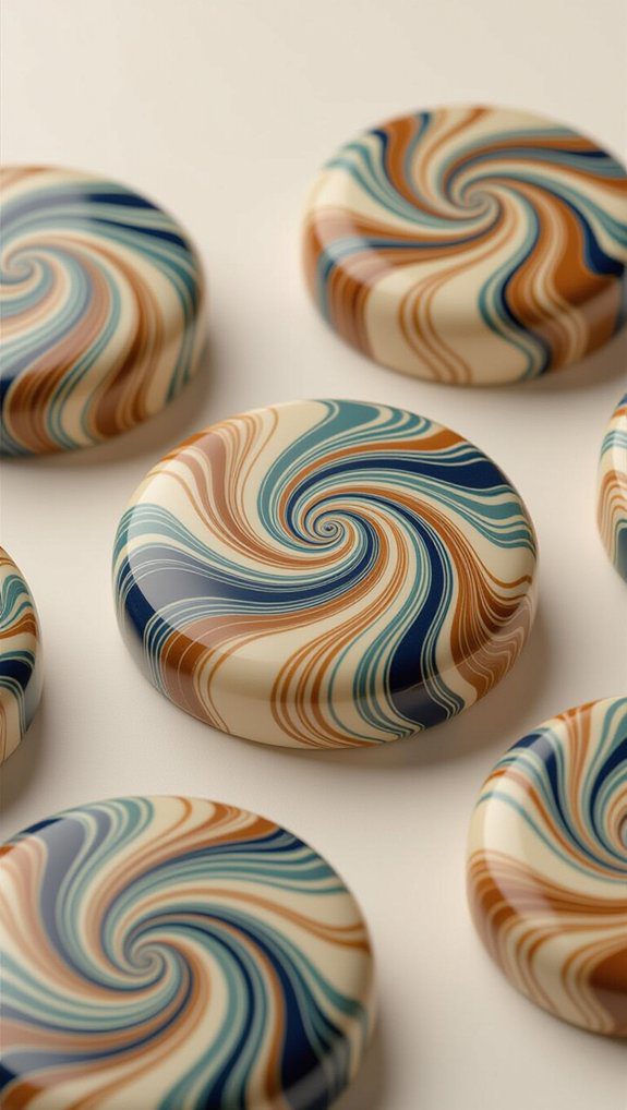 unique marbled polymer creations