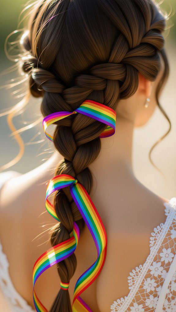 vibrant colorful braided hairstyles