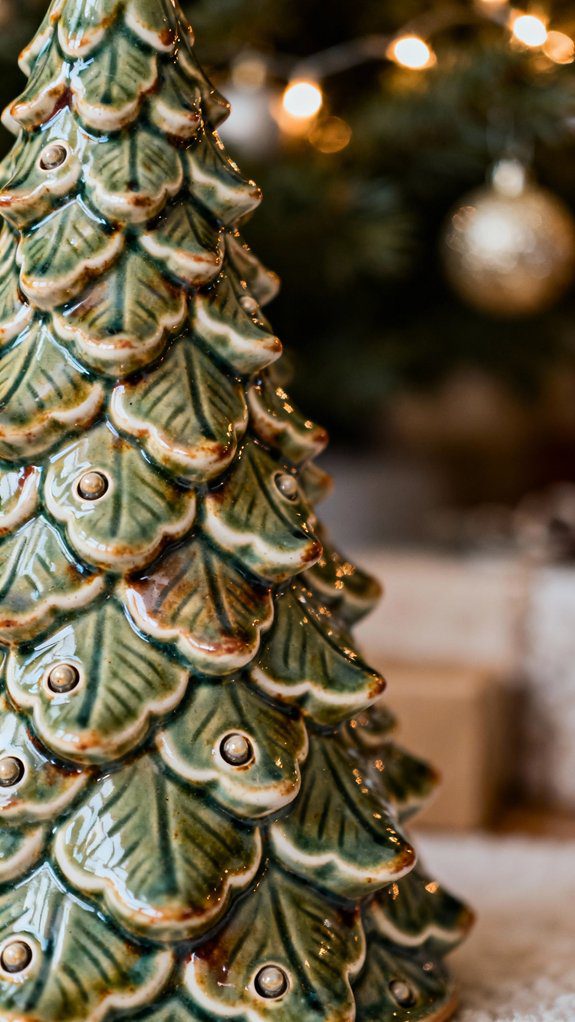 vintage ceramic tree charm