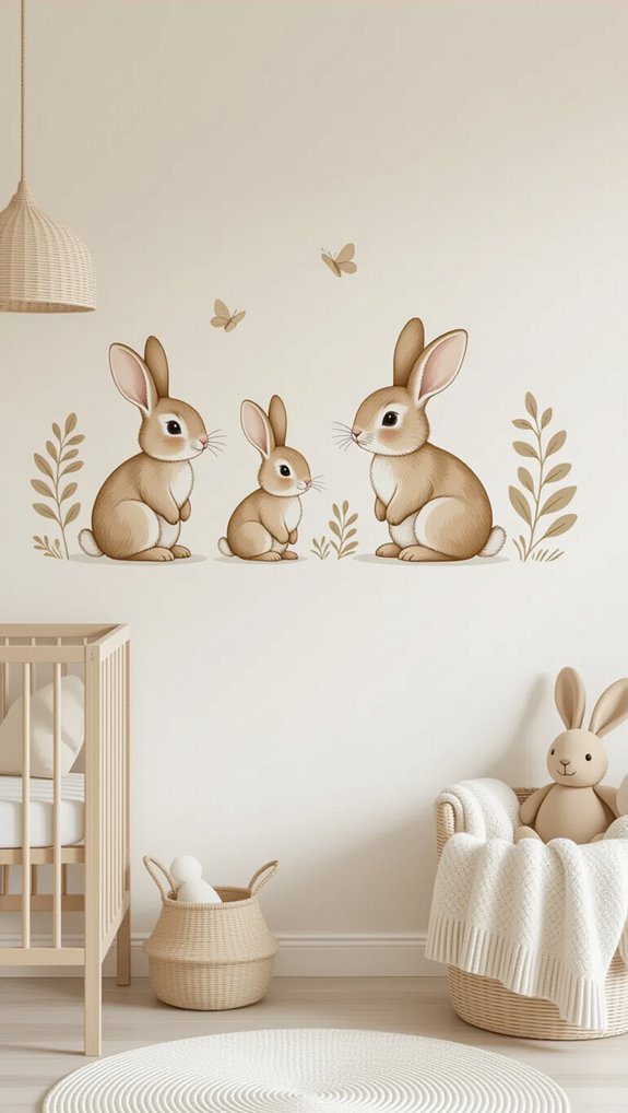 14 Nursery Drawing Ideas Creative Wall Art For Baby’s Room 2 whimsical animal nursery decor