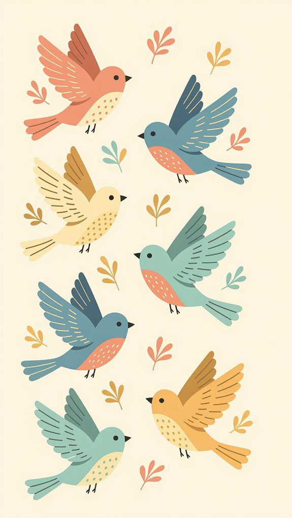 14 Nursery Drawing Ideas Creative Wall Art For Baby’s Room 8 whimsical bird themed nursery decor