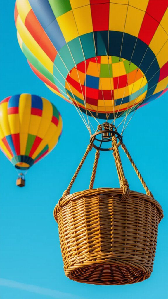 whimsical hot air balloon basket