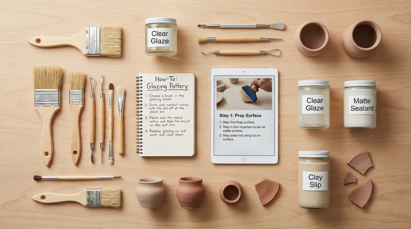 The Ultimate Glaze Air Dry Clay Guide (2026) 4 Close up of sanding air dry clay before glazing