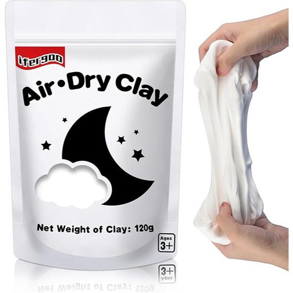 15 Best Air Dry Clay Every Crafter Should Keep on Hand 13 ifergoo White Air Dry Modeling Clay for Kids