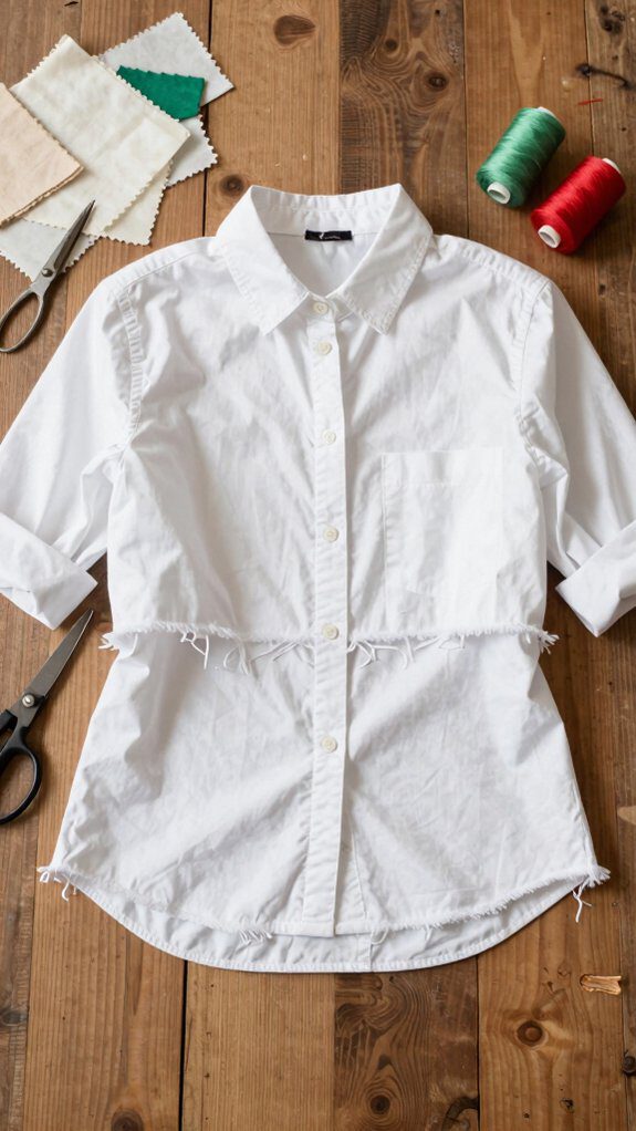 button up shirt transformation techniques