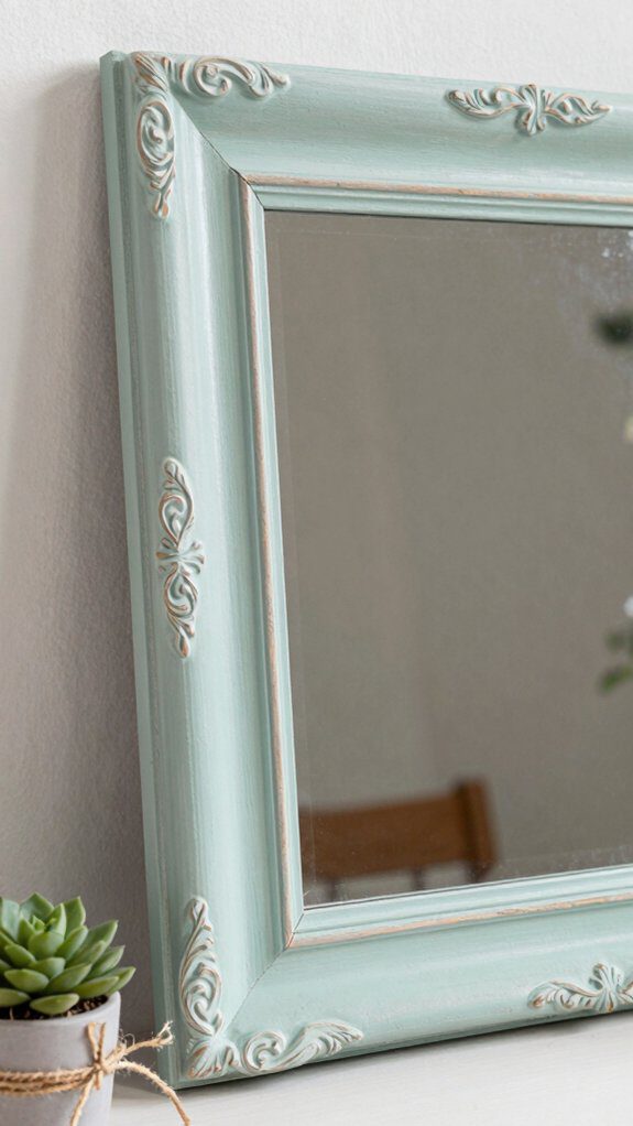 chalk paint for vintage frames