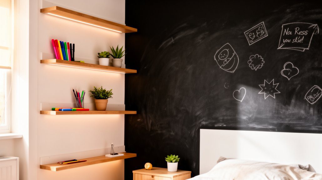 25 DIY Room Decor for Teens That Are Easy, Cute, and Affordable 24 chalkboard wall diy project