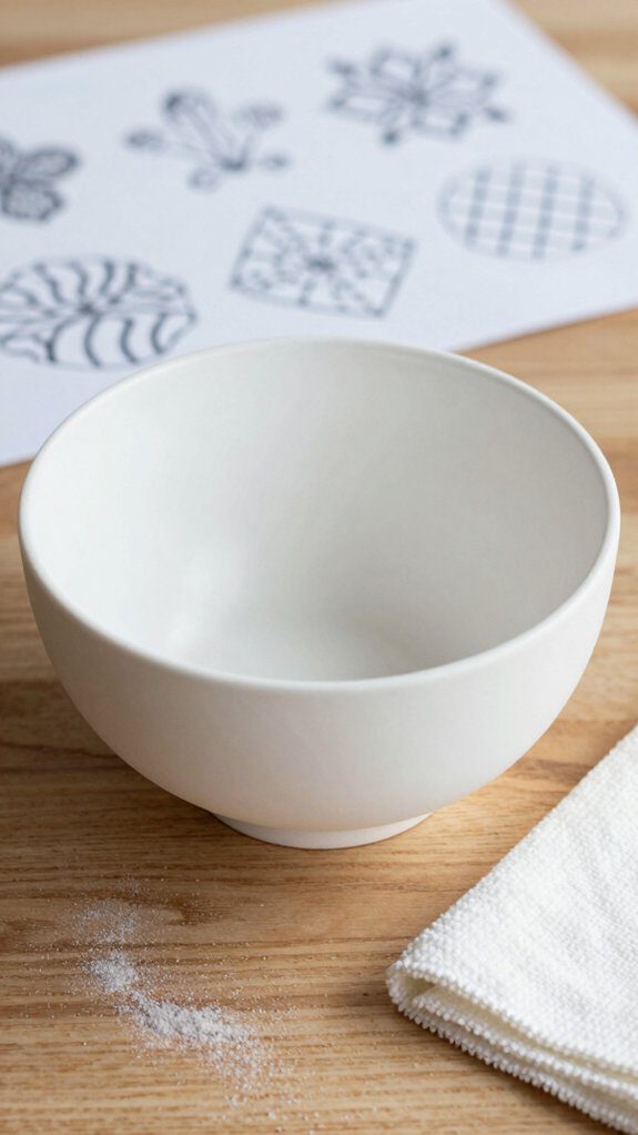 10 Simple Ceramic Bowl Painting Ideas Using Acrylic Paint 4 clean sand plan layout